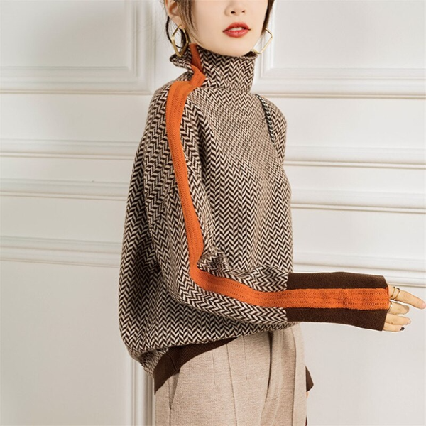 Stylish Striped Women's Jumper - Lena