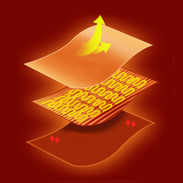USB-heated fleece shawl with three settings