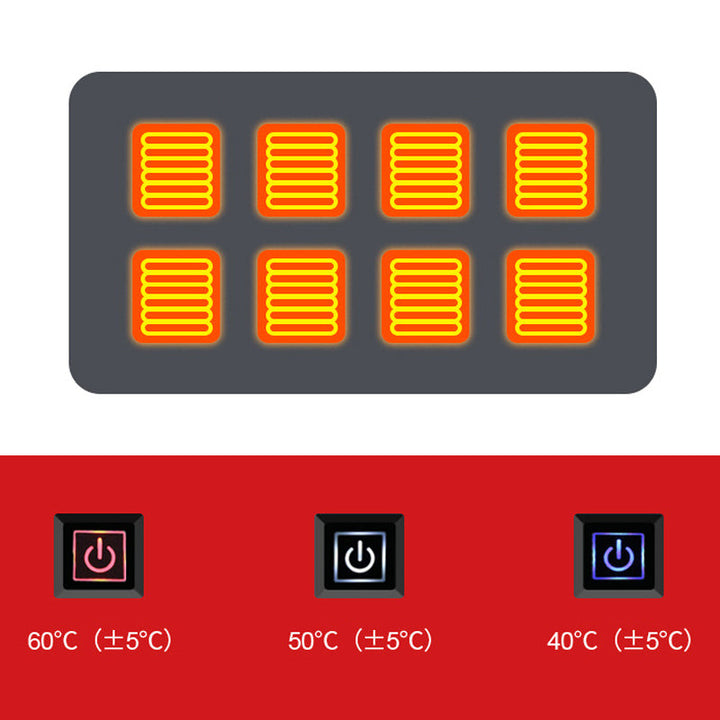 USB-heated fleece shawl with three settings