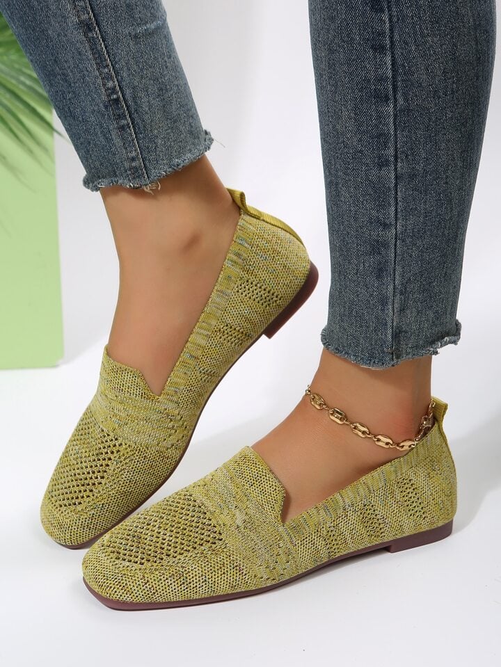 Women's orthopaedic slip-on trainers with soft footbed, breathable mesh
