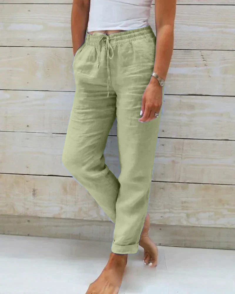 Stylish Linen Trousers for Women – Selina