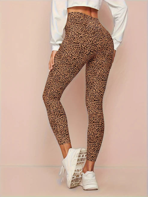 Women's Leopard Print High-Waist Leggings