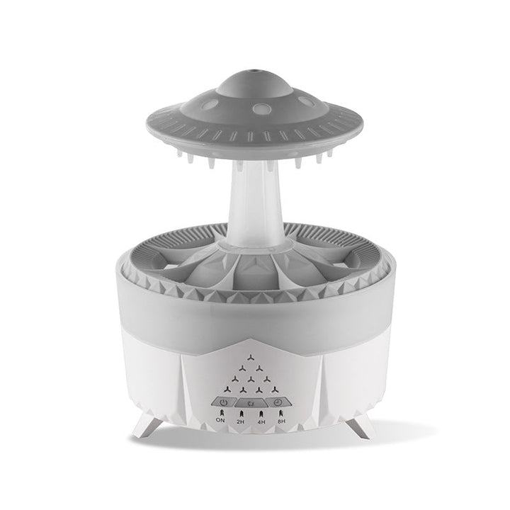 Rain cloud diffuser with remote control, 350 ml and up to 10 hours of rain
