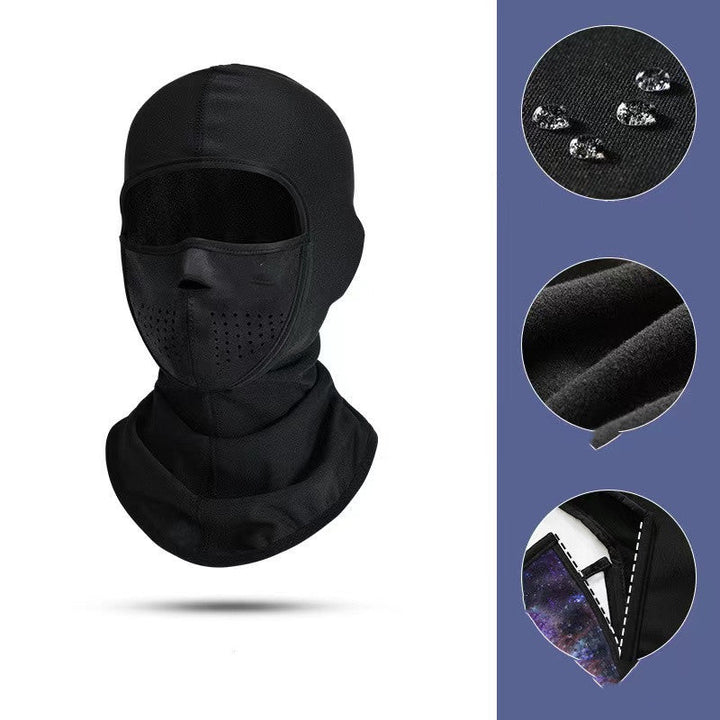 Ski mask for nose and mouth – warm, windproof, with drawstring