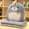 Cuddle cushion with hand warmer and little blanket, your phone stays visible