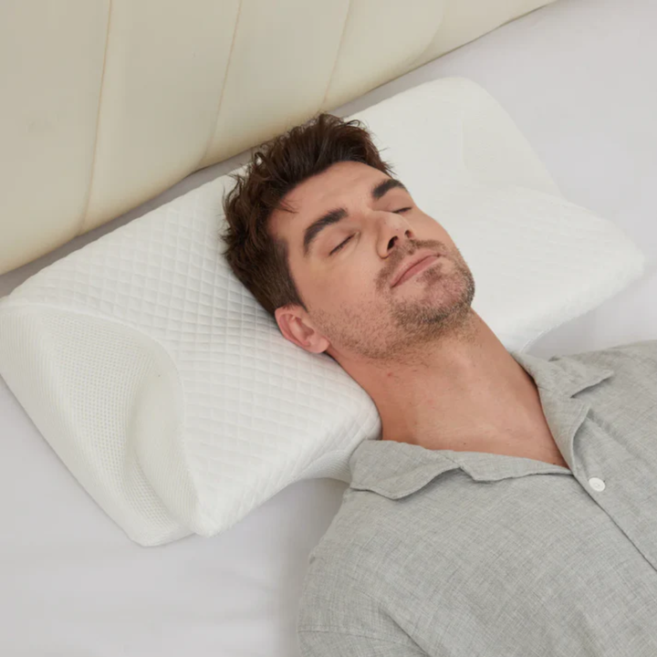 Sleep Apnoea and Snoring Relief Pillow – Ergonomic Anti-Snoring Memory Foam Pillow for Better Breathing and Deep Sleep Support