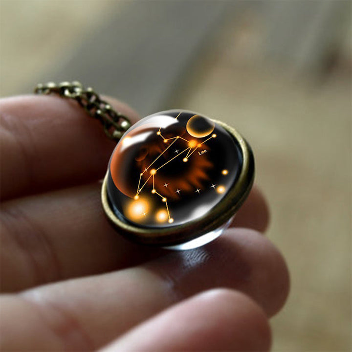 Glass Pendant of the 12 Zodiac Signs Protection – Sofia
