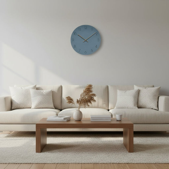 NordWhisper Wall Clock – Silent Nordic-Style Wall Clock for Modern Spaces