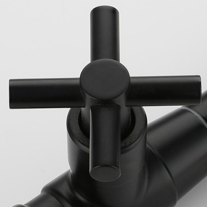 Modern Single-Lever Wall-Mounted Basin Mixer Tap with 1 Hole