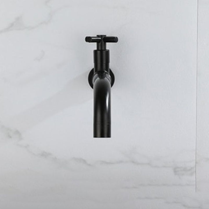 Modern Single-Lever Wall-Mounted Basin Mixer Tap with 1 Hole