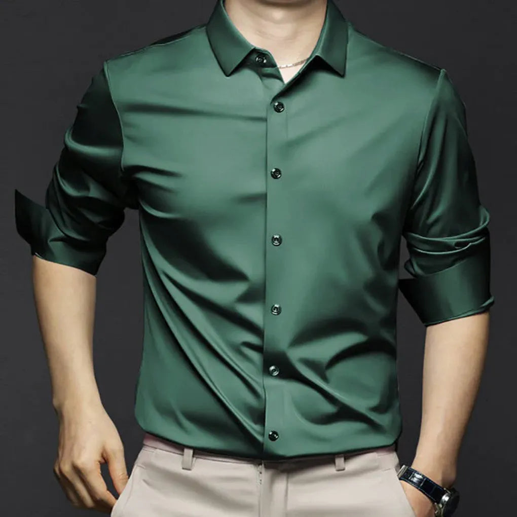 Men’s Wrinkle-Free Dress Shirt – Stylish and Low-Maintenance