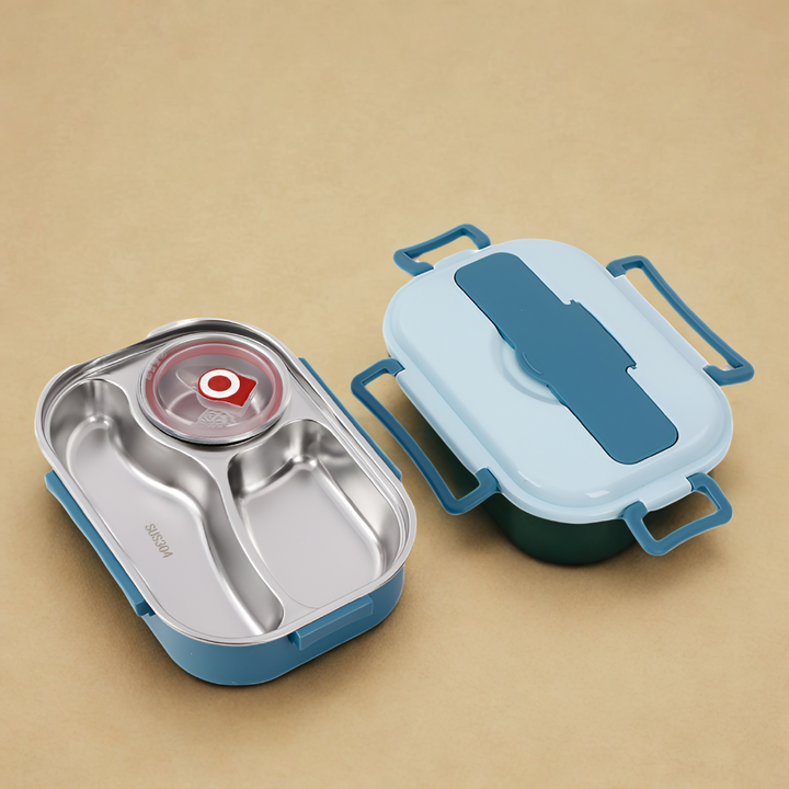 Thermal lunch box made of stainless steel