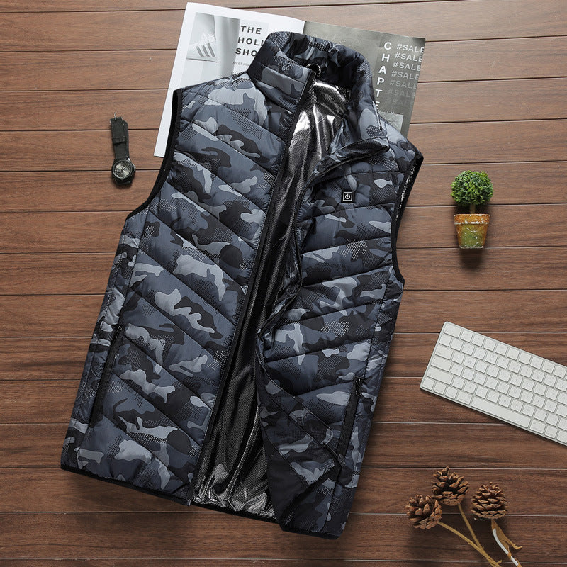 Heated gilet for women and men, also in camouflage