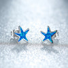 Blue Opal Starfish Earrings - Marina