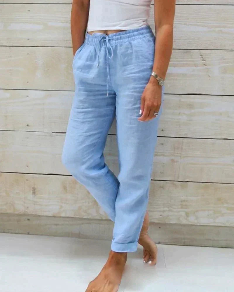 Stylish Linen Trousers for Women – Selina