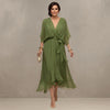 Marta™ | Elegant Chiffon Midi Dress