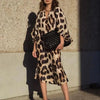 Linda – Elegant Leopard Print Dress