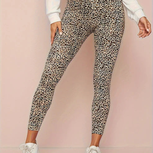 Women's Leopard Print High-Waist Leggings