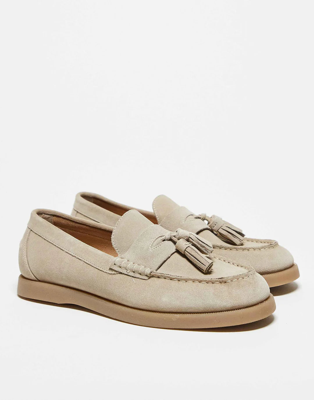 Luxury Suede Loafers with Tassel Detail