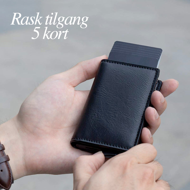 RFID Wallet with Double Pop-Up Pockets in Aluminium