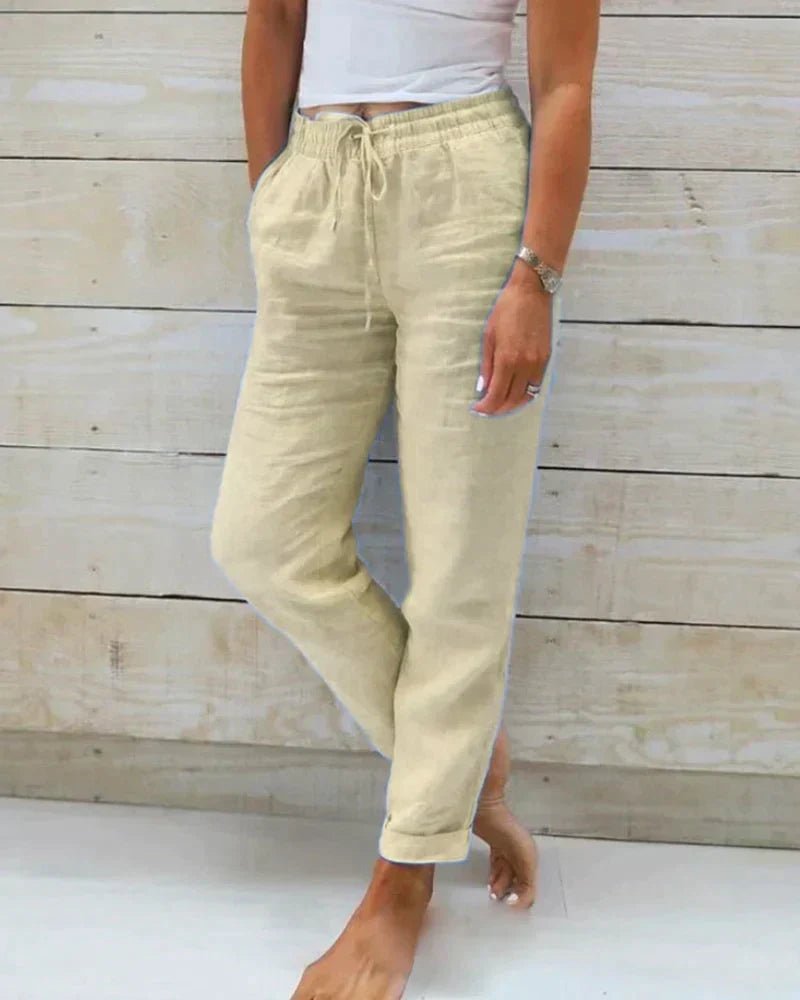 Stylish Linen Trousers for Women – Selina