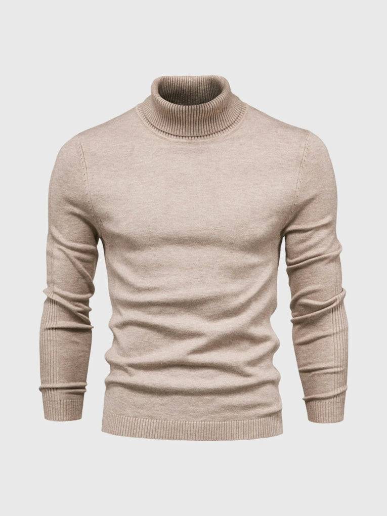 Men's Turtleneck Sweater – Washable and Versatile