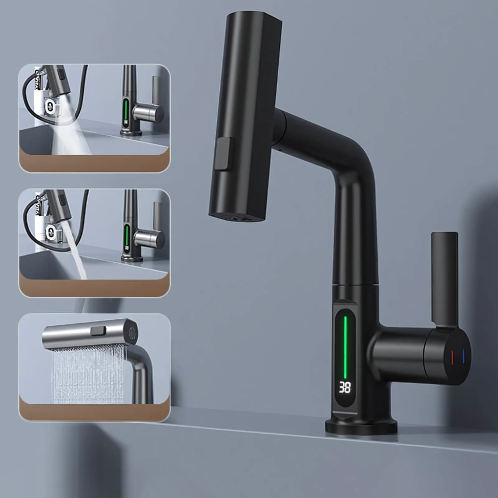Flexible LED Faucet for Kitchen & Bathroom