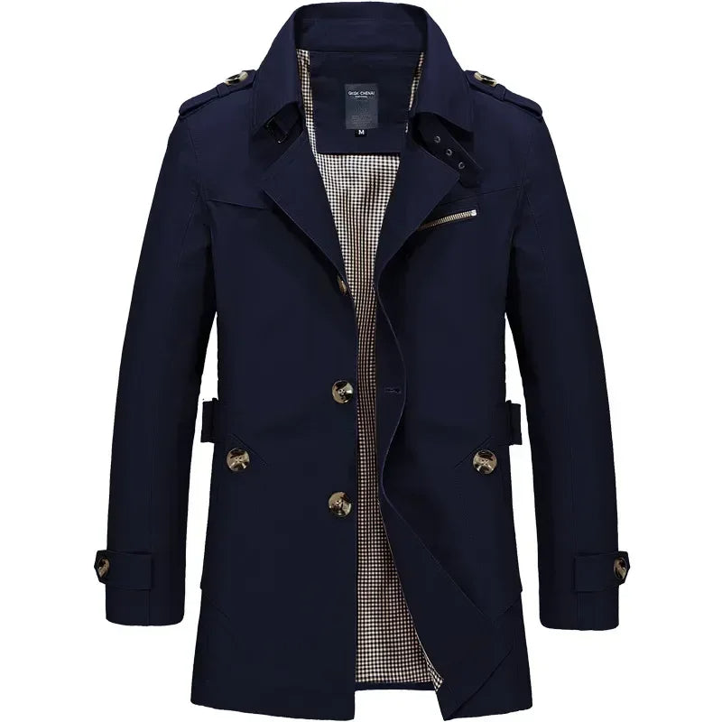 Classic Business Windbreaker for Men