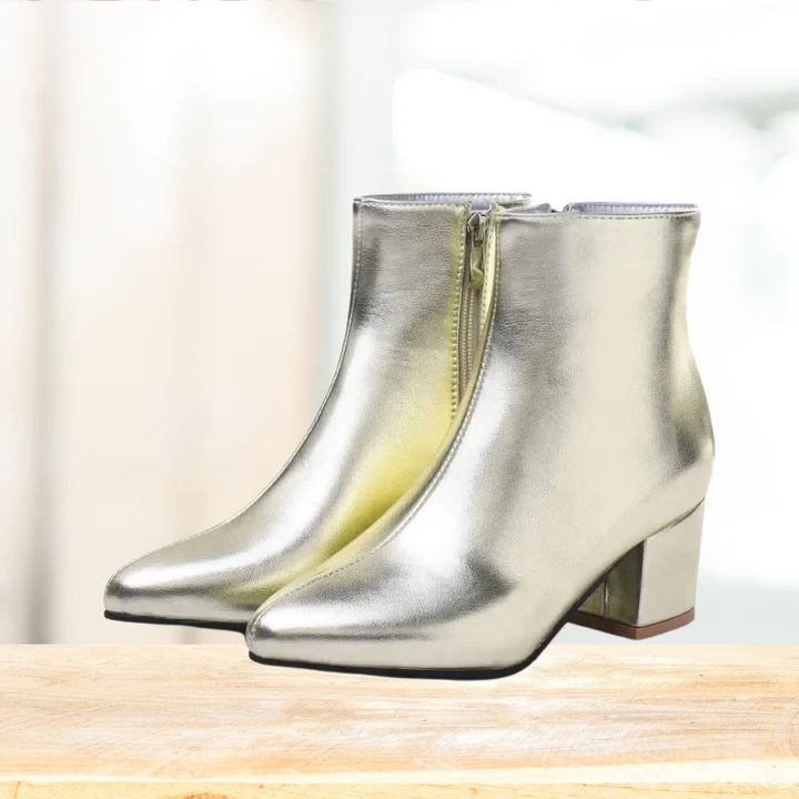 Stylish Silver Ankle Boots for Women