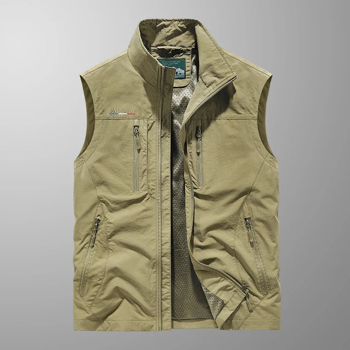 Breathable Multi-Pocket Vest for Men