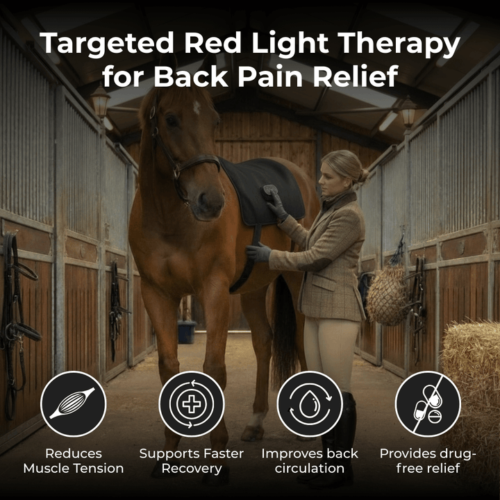 LED Back Wrap for Horses with Red Light Therapy