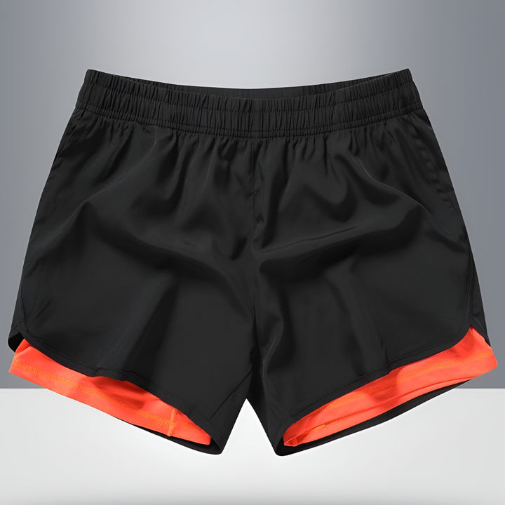 Quick-Dry Men's Running Shorts with Zipper