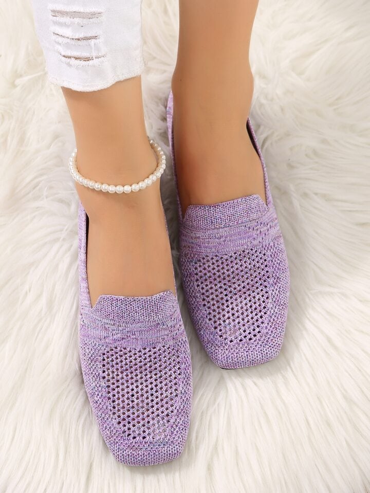 Women's orthopaedic slip-on trainers with soft footbed, breathable mesh