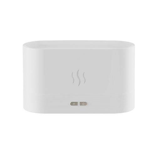Aroma diffuser with flame effect and 180 ml tank, quiet and USB-powered