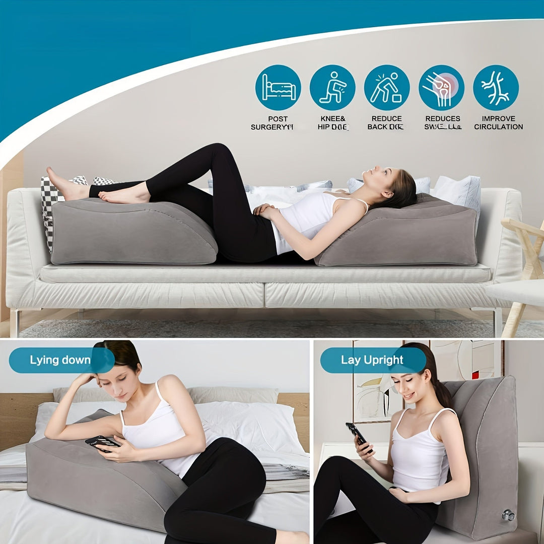 Inflatable Leg Elevation Pillow – To Improve Blood Circulation, Ideal for Sleeping