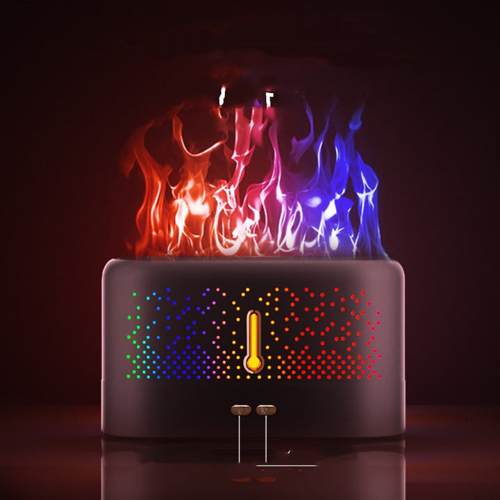 Ultrasonic flame diffuser with scented oil included, 200 ml tank