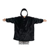 Blanket hoodie in flannel with hood and pocket – one size