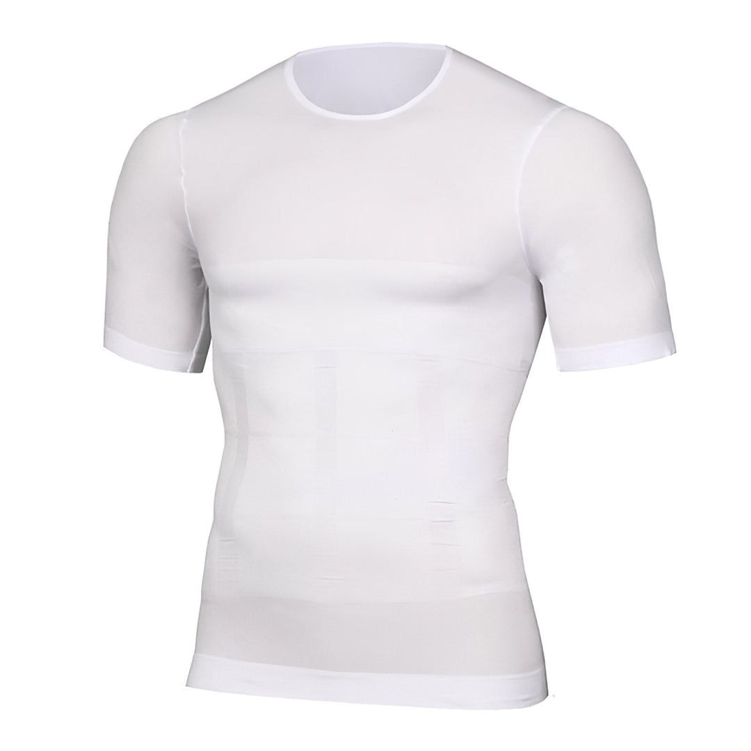 Men's compression fitness T-shirt – breathable, stretchy, body-shaping sports top