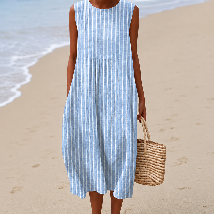Livia™ | Airy Tummy-Concealing Floral Midi Dress