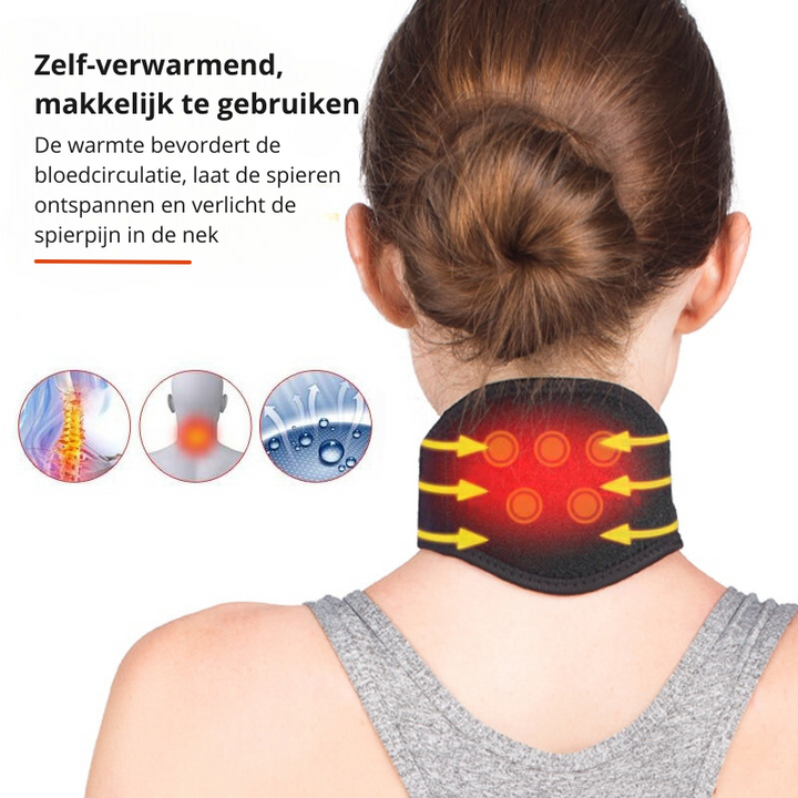 VitalTherm Neck Collar | With Tourmaline & Magnets | Self-Heating & Pain Relief
