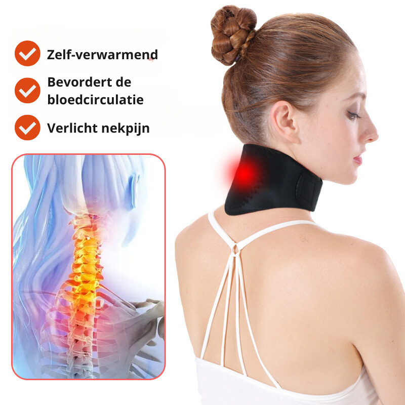 VitalTherm Neck Collar | With Tourmaline & Magnets | Self-Heating & Pain Relief