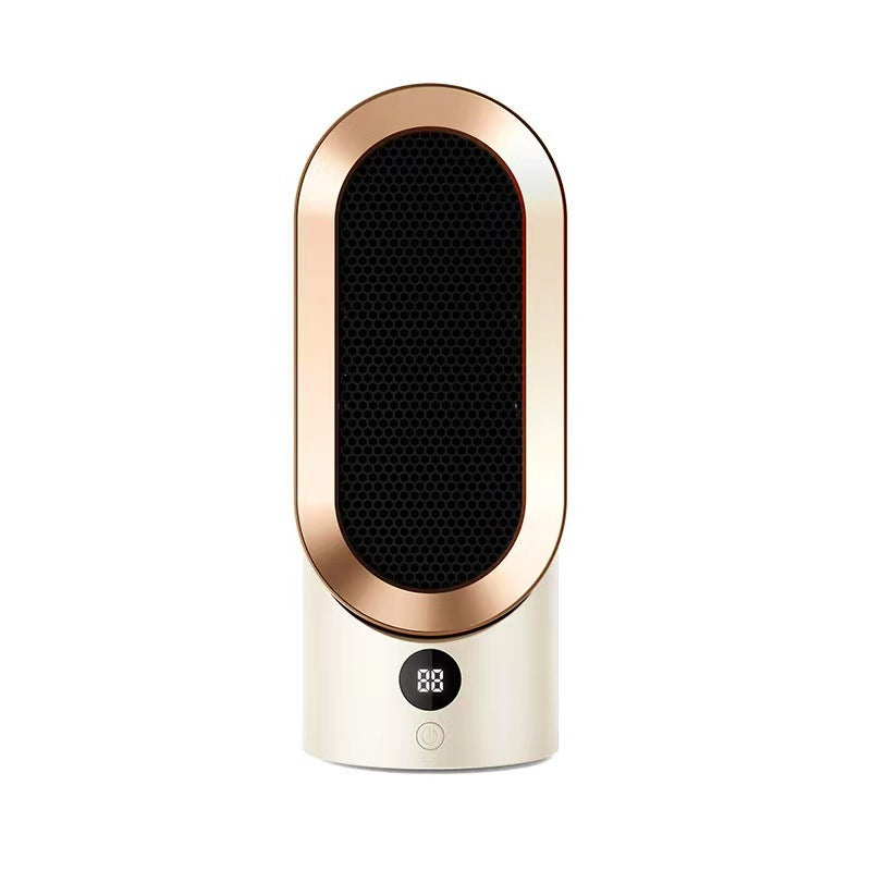 Compact fan heater with quick warmth and settings