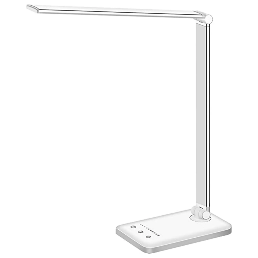 Modern Adjustable LED Desk Lamp with USB Charging Port - BrightEase