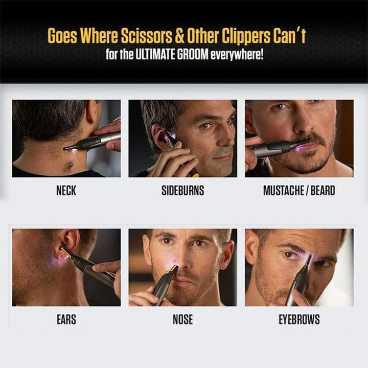 Ultra-Thin Precision Trimmer – Professional Grooming for Beard, Nose and Eyebrows