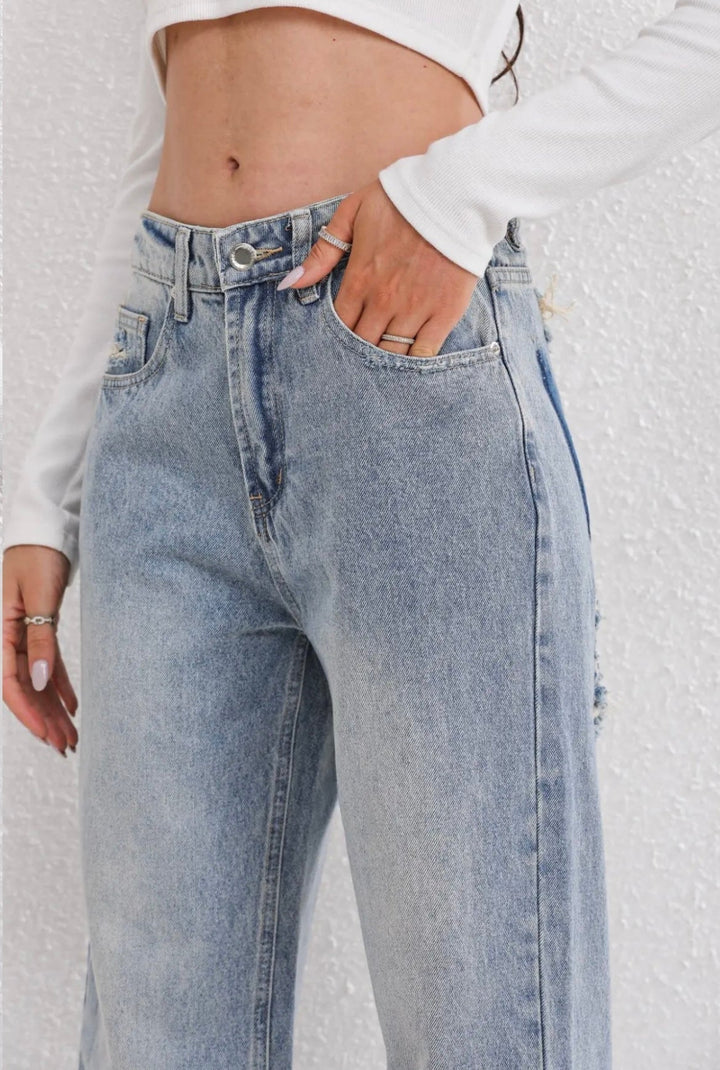 Women's Vintage Ripped Jeans
