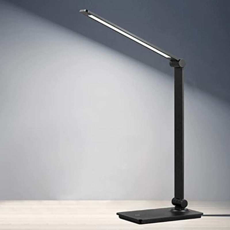 LED Desk Lamp, Desk Lamp with Touch Control and 3 Brightness Levels, Dimmable Office Lamp with Adjustable Arm, Foldable Table Lamp for Desk, Bedroom, Bedside Table, Office