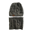 Women's knitted hat with detachable snood – stretchy and warm