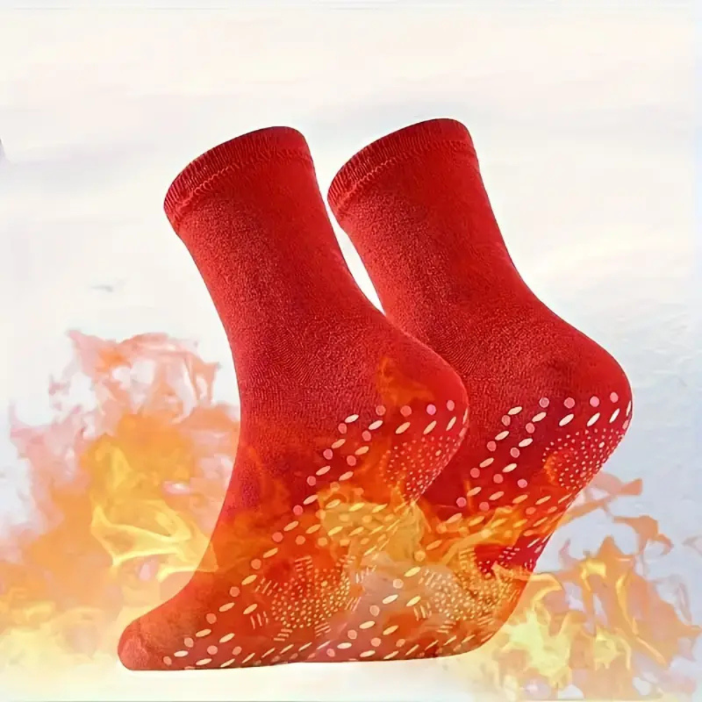 Five pairs of warm winter sports socks for women and men