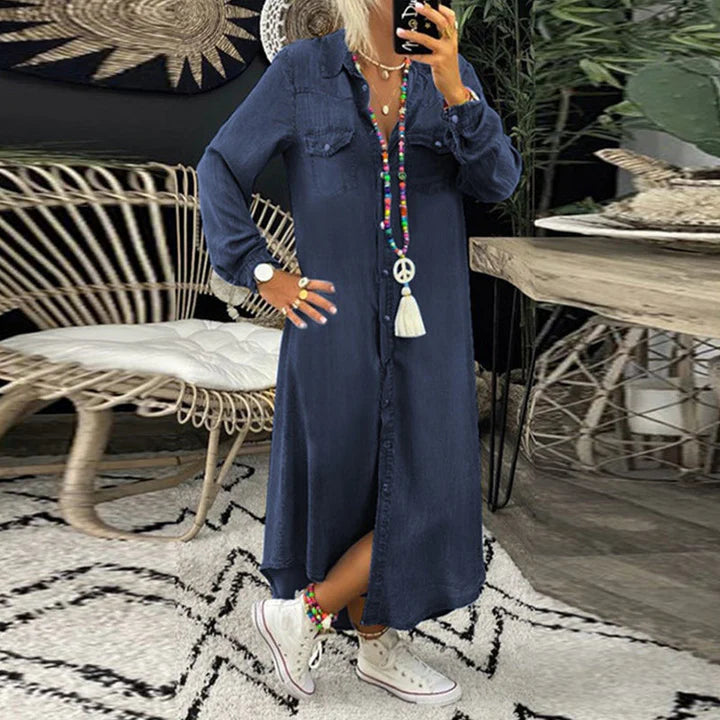 Long Sleeve Denim Dress for Effortless Everyday Style