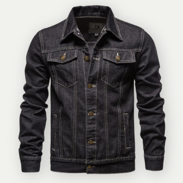 Men's Denim Trucker Jacket  Classic Style for Everyday Wear